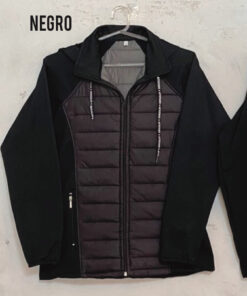 Campera Supplex Frisado con Matelassé y Capucha