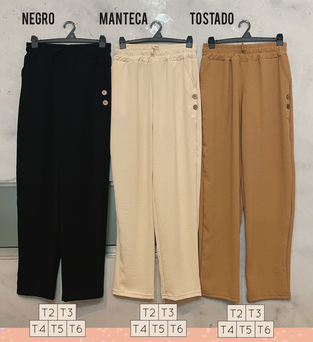 Pantalón Crepe con Botones - Imagen 6