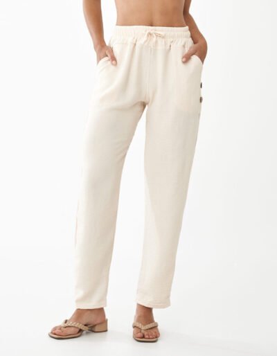 Pantalón Crepe con Botones
