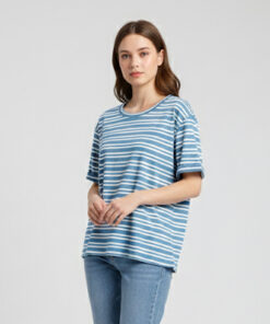 Remera Waffle Rayada Soft