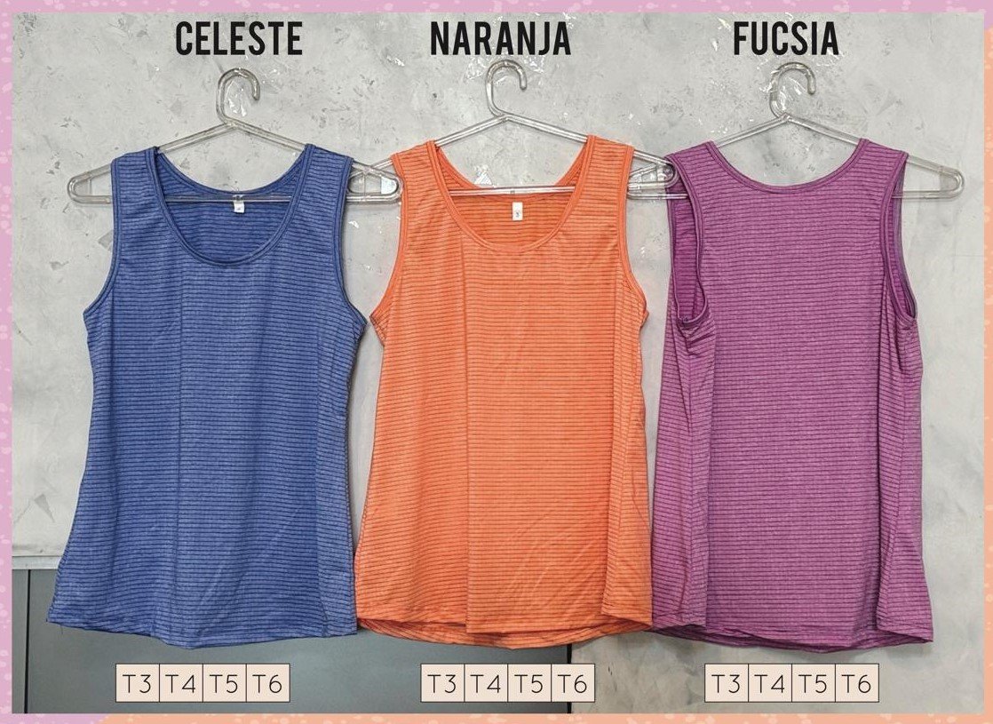 Musculosa Lycra Rayada Clásica - Imagen 2